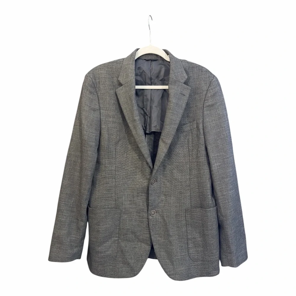 Southern Proper Gentleman’s Jacket‎ Gray Linen Blend Blazer R40 H1